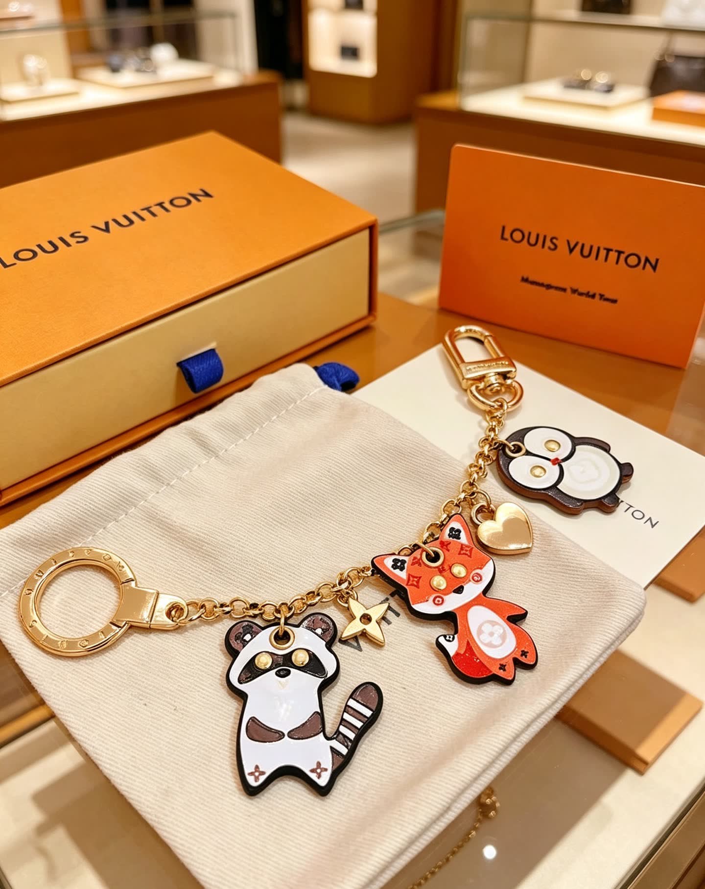 Louis Vuitton Animal Charm Keychain Louis Vuitton Animal Charm Keychain